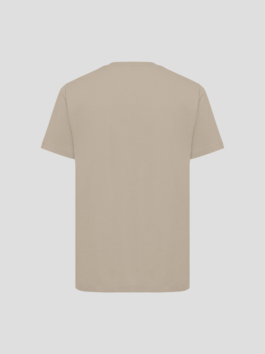Storsjön t-shirt beige af økologisk bomuld