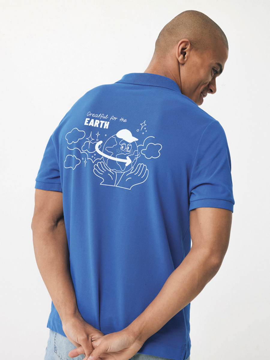 Kelpie polo med tryk