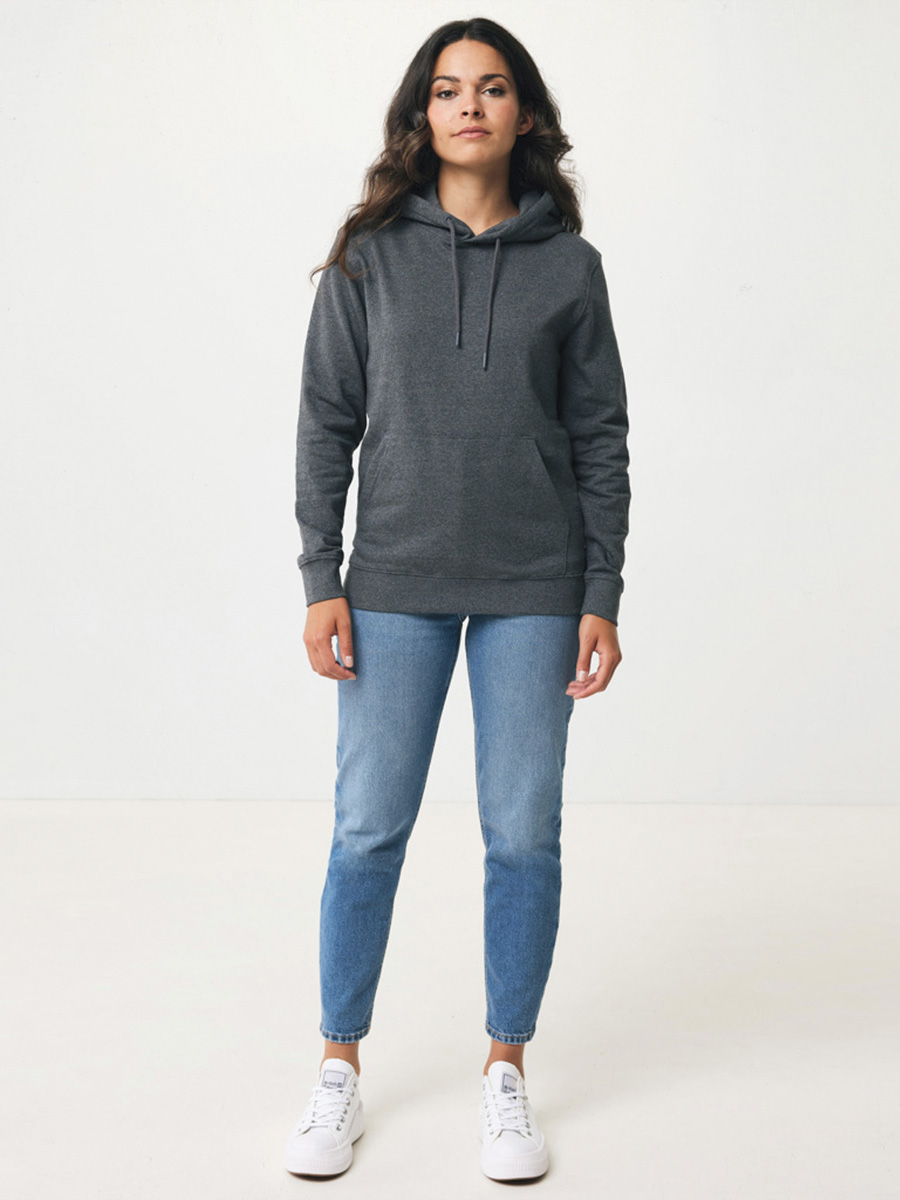 Sula sweatshirt med tryk i ufarvet bomuld