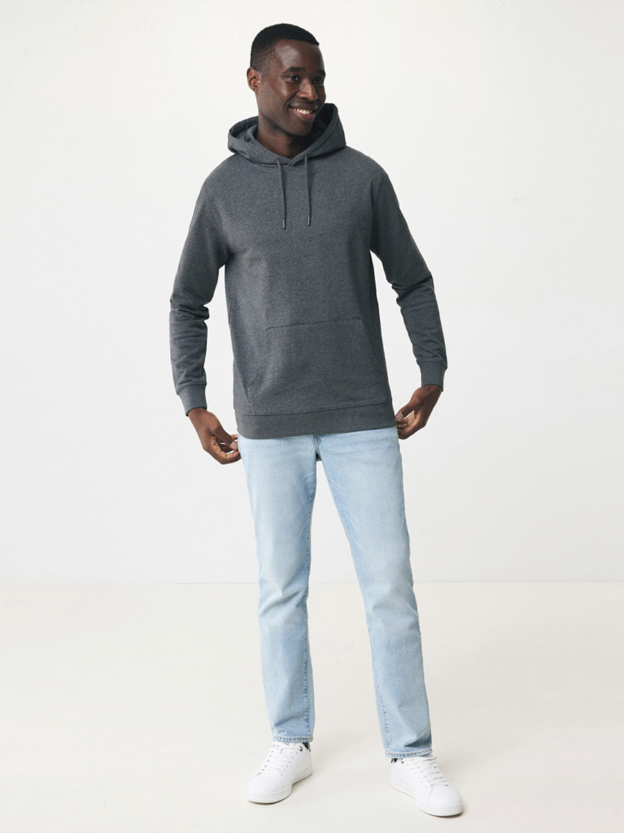 Sula sweatshirt med tryk i ufarvet bomuld