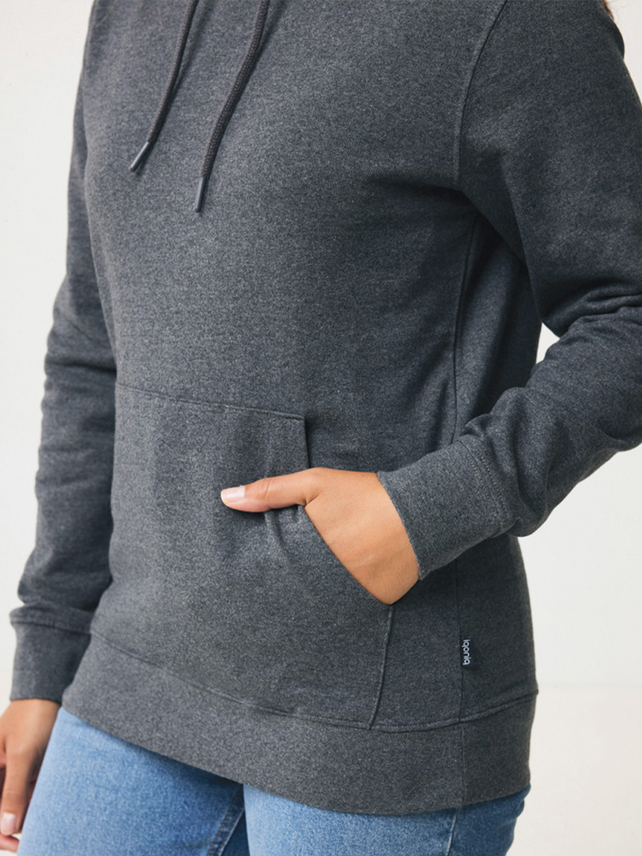 Sula sweatshirt med tryk i ufarvet bomuld