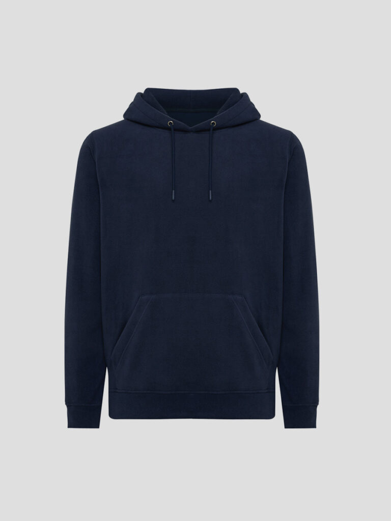 Ægir fleece trøje med hætte og lommer