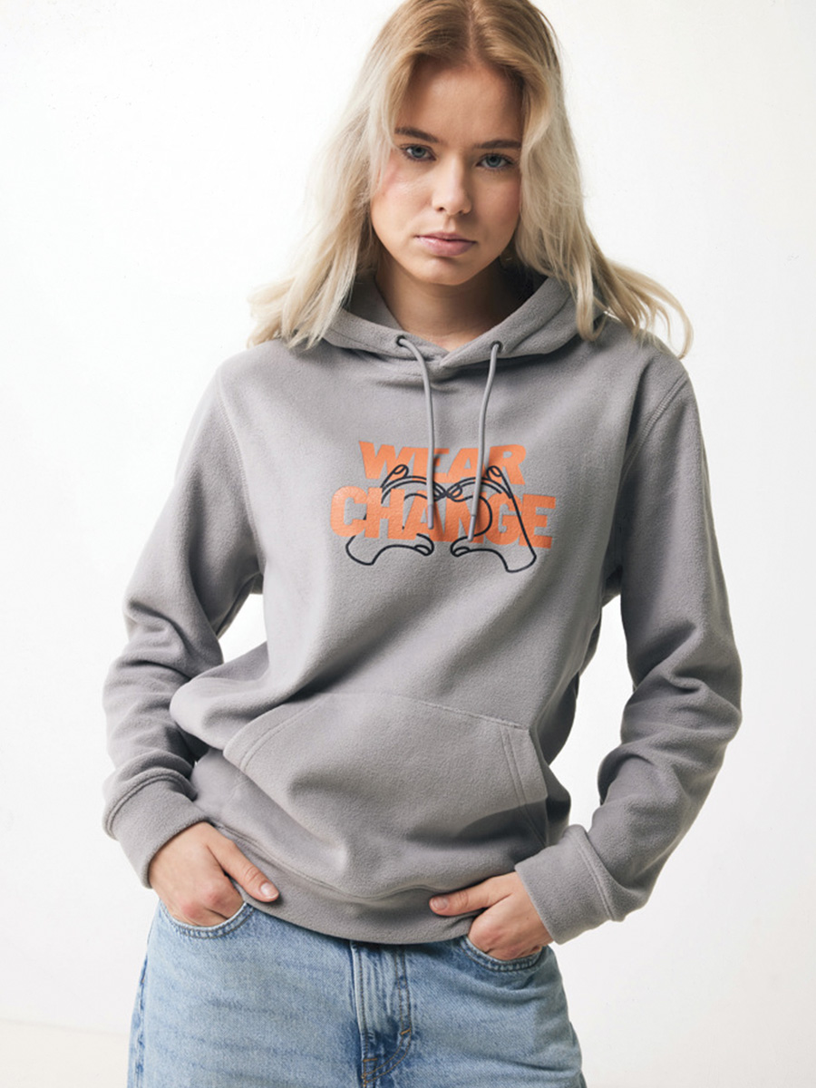 Ægir fleece trøje med tryk