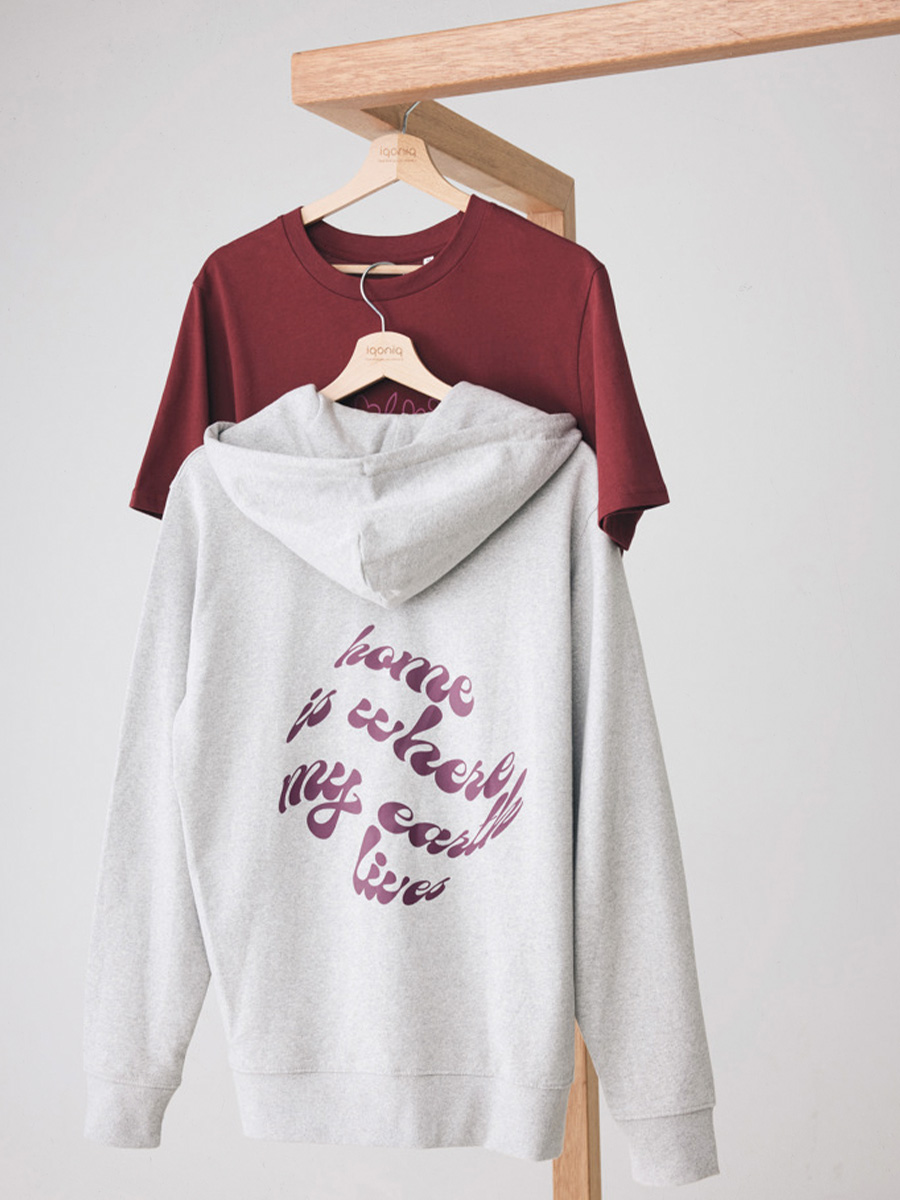 Få tryk på Lofot sweatshirt med hoodie og lynlås