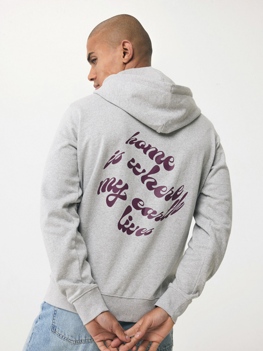 Få tryk på Lofot sweatshirt med hoodie og lynlås
