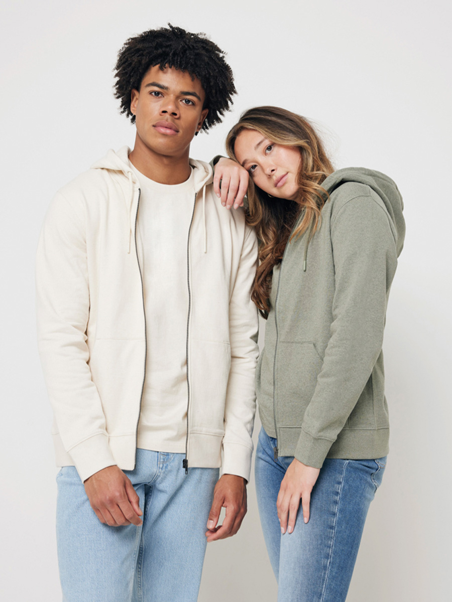 Lofot sweatshirt i flere farver med hoodie og lynlås