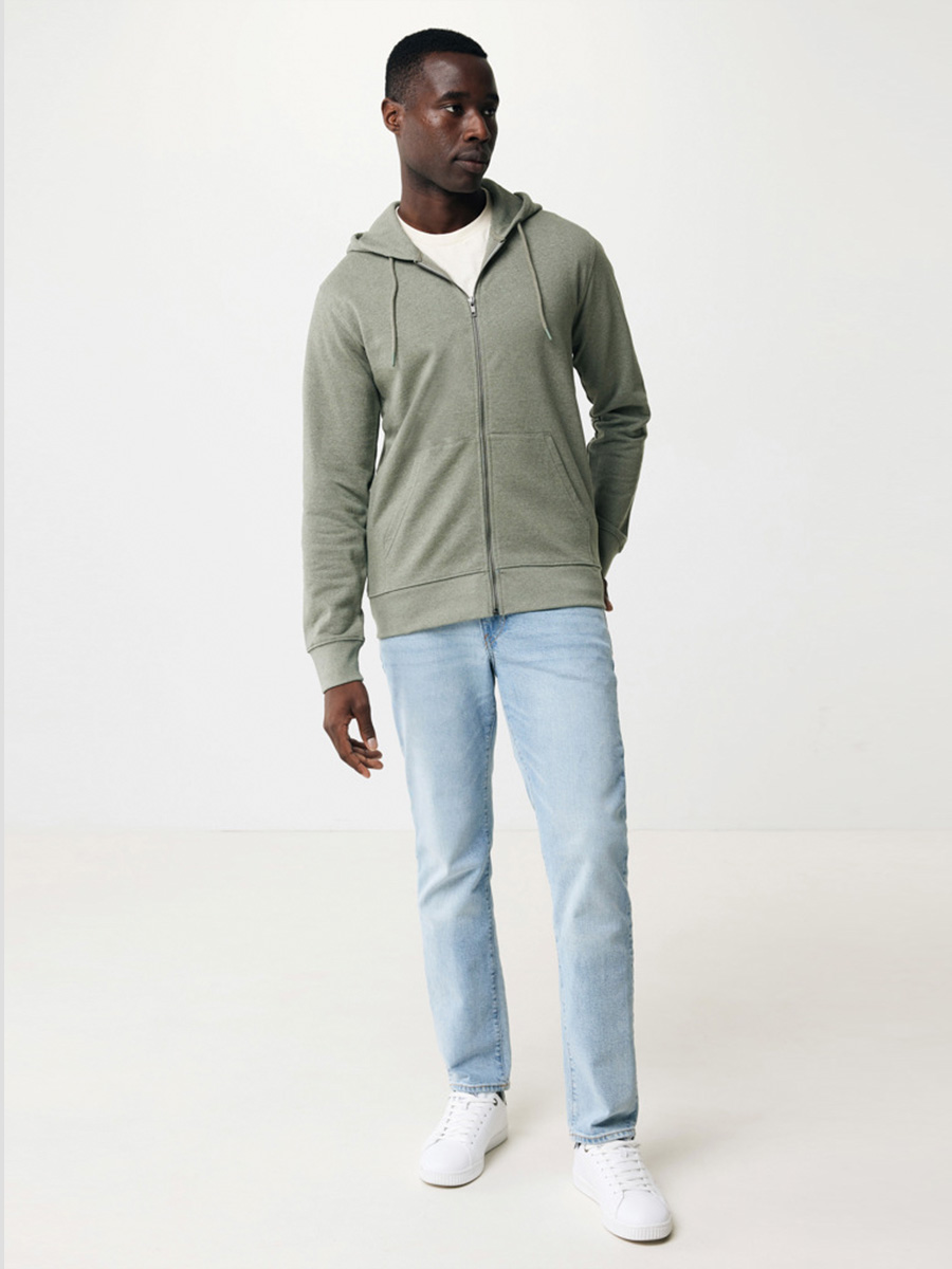 Få logo på Lofot sweatshirt med hoodie og lynlås
