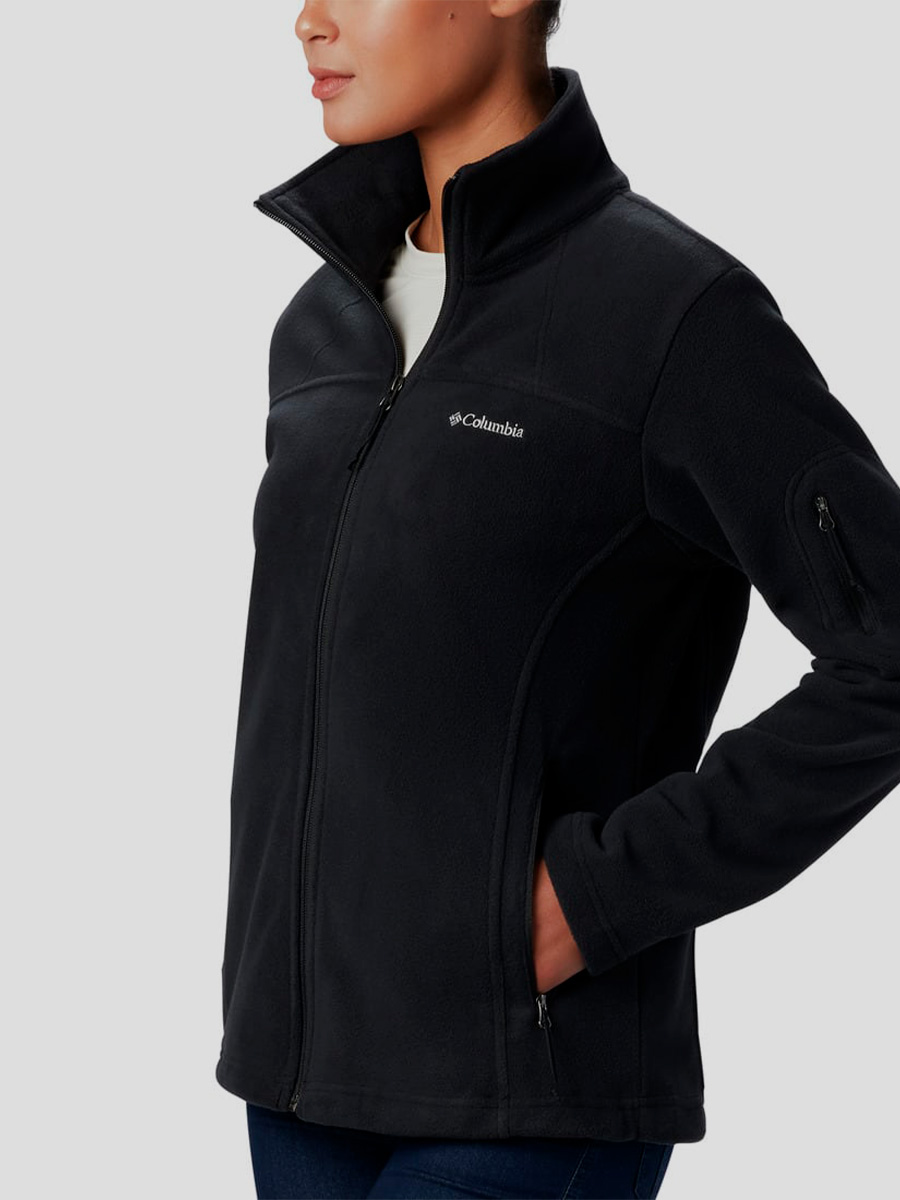 columbia fleecejakke sort siden