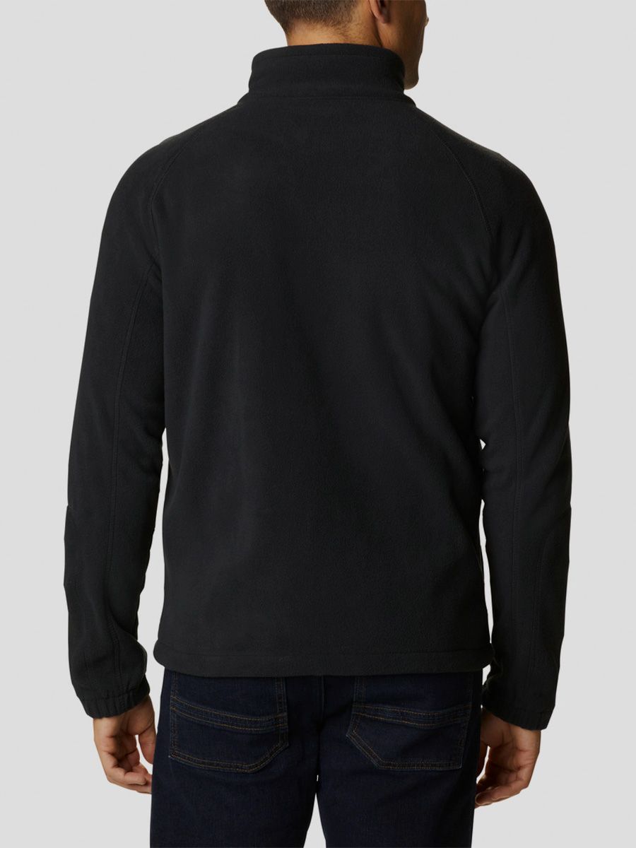 columbia fleecejakke sort bagfra