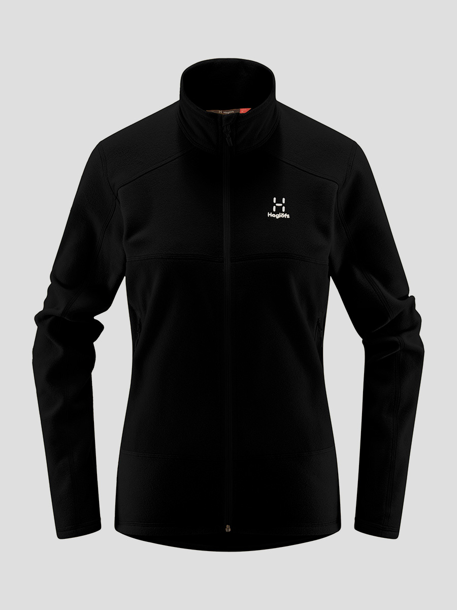 haglof fleecejakke sort tæt