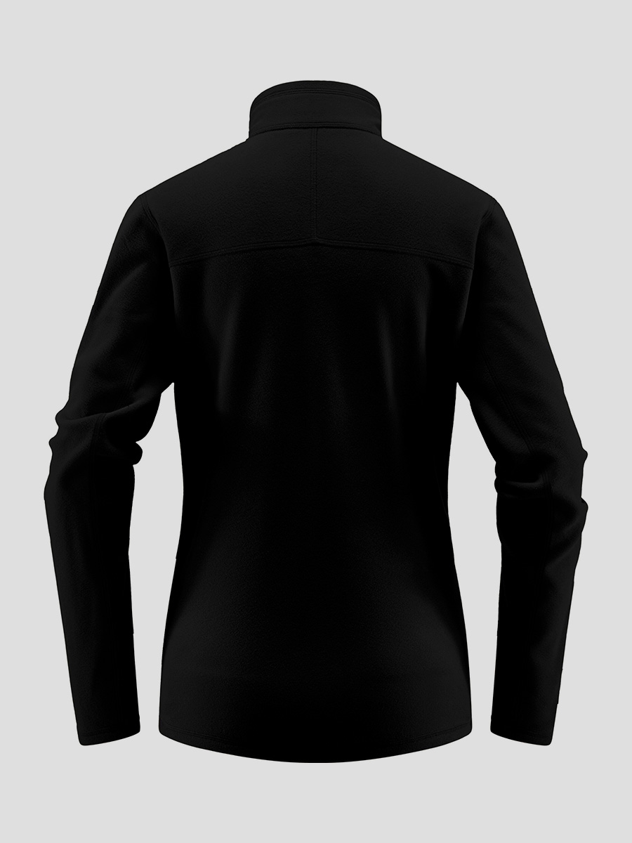 haglof fleecejakke sort bagfra