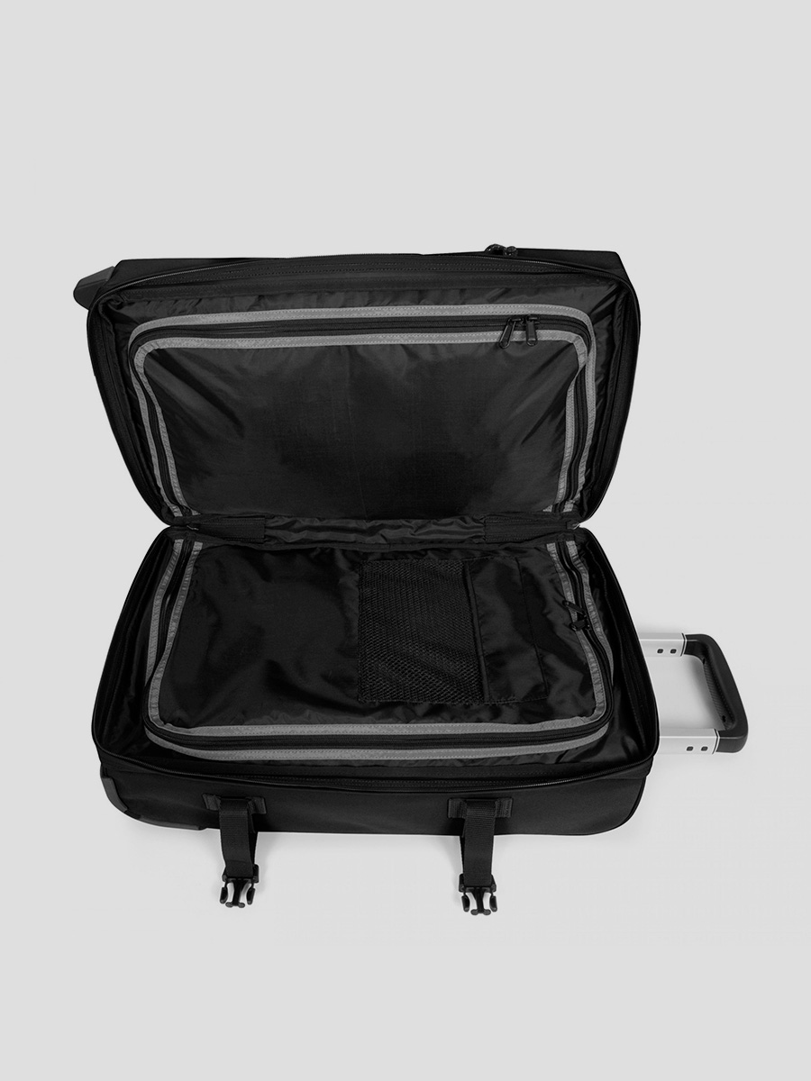 eastpak kabinekuffert sort åben