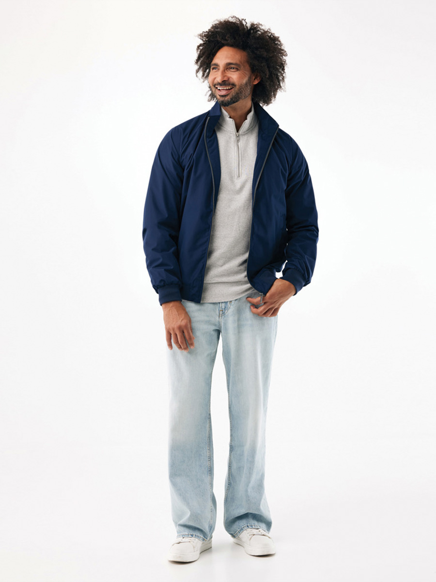 Windbreaker jakke med logo