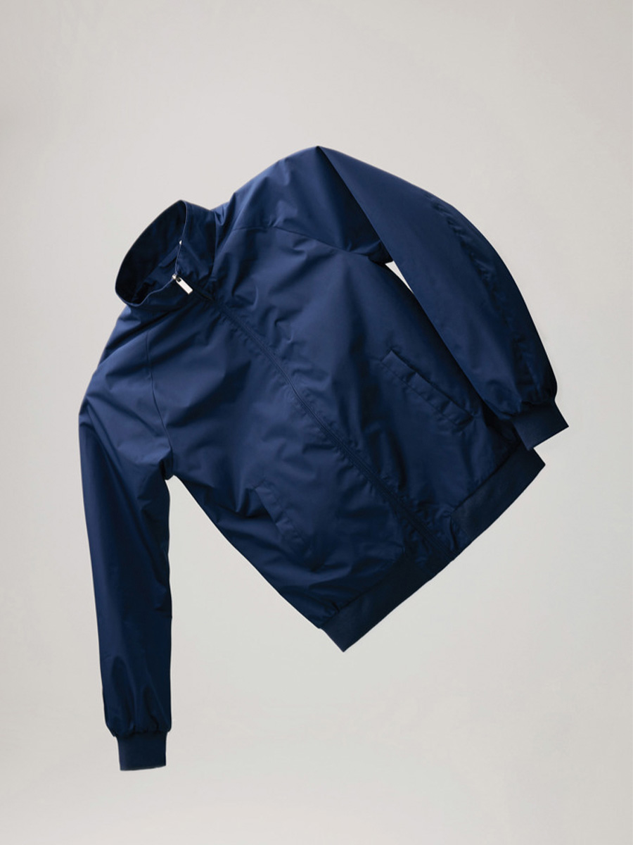 Windbreaker jakke med tryk