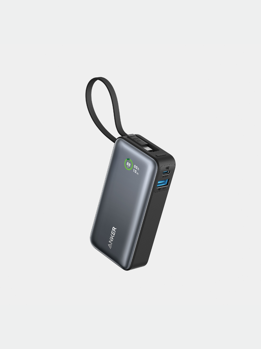 Anker Nano 10.000 mAh powerbank med indbygget USB-C-kabel