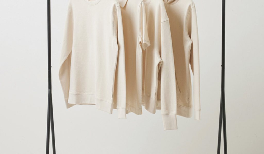 Sula sweatshirt i ufarvet bomuld med tryk