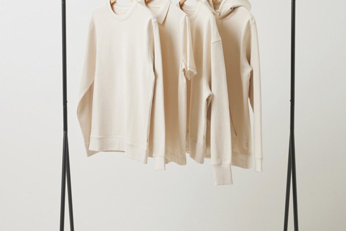 Sula sweatshirt i ufarvet bomuld med tryk