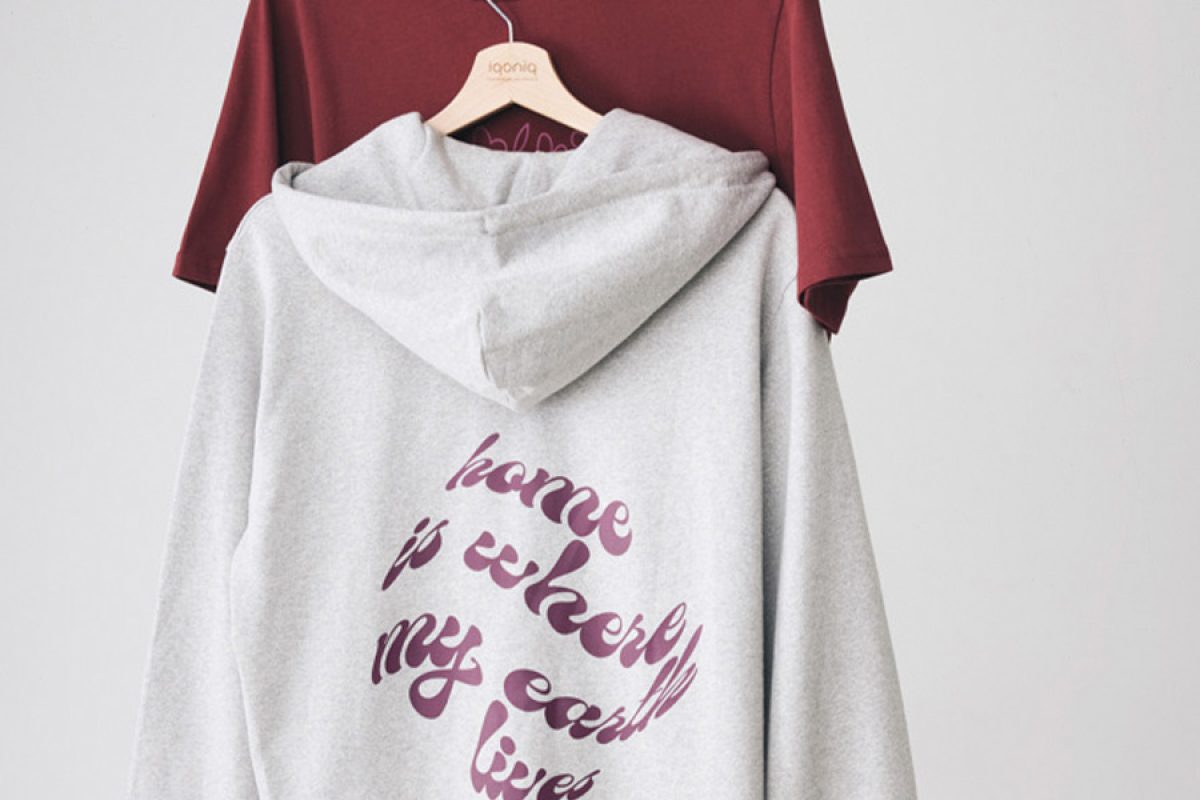 Få tryk på Lofot sweatshirt med hoodie og lynlås